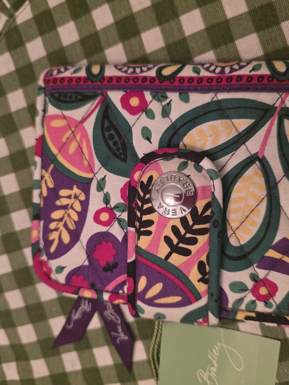 Vera Bradley Purple Floral Quilted Wallet